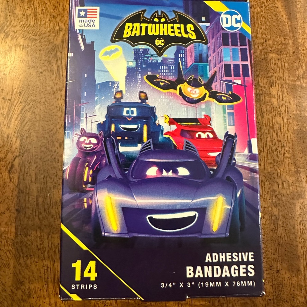 DC Batwheels Superhero Bandages - 18 Boxes